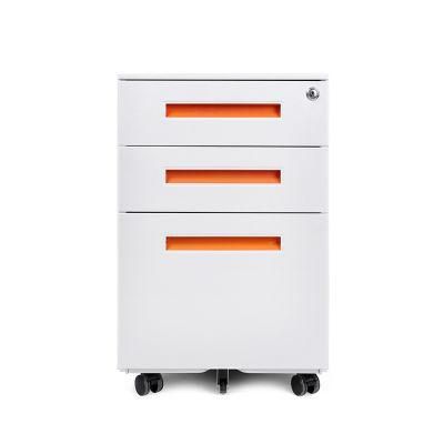 3 Drawers Mobile Filing Cabinet Under Desk Modern Mobile Pedestal