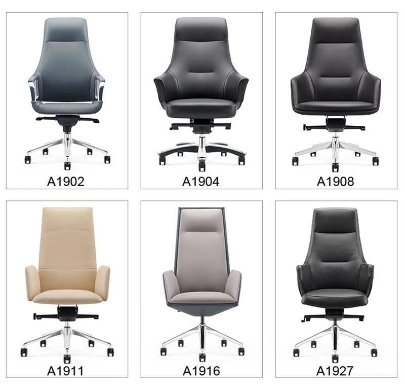 High Quality Modern Design Ergonomic Leather Reception Office Chair