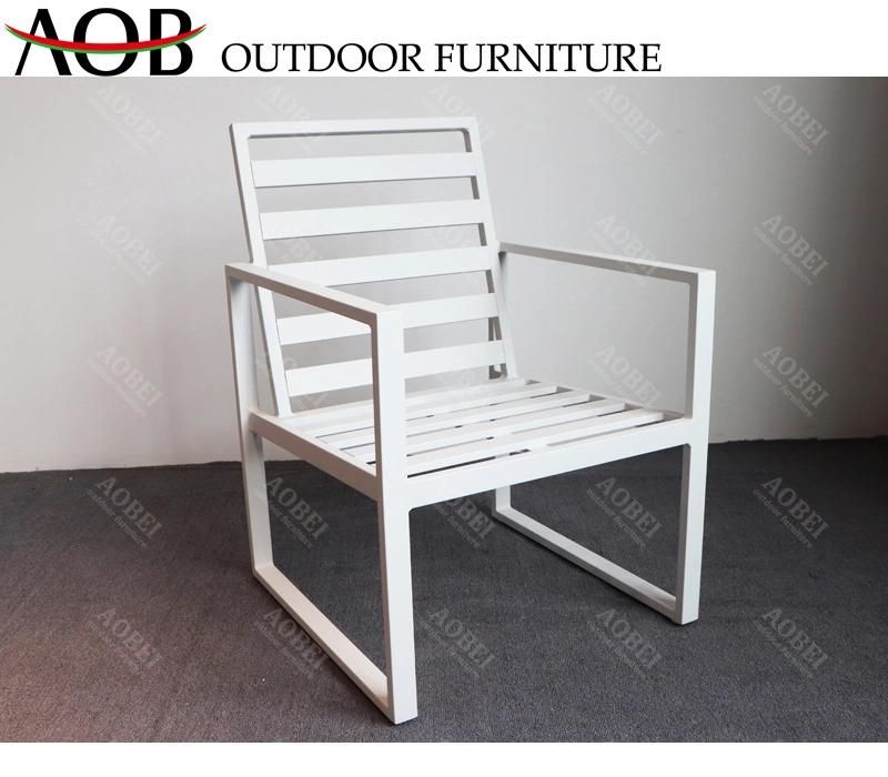 Customized Modern Outdoor Garden Home Hotel Restaurant Patio Resort Aluminum Dining Furniture Chair