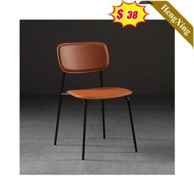 Fashionable Nordic Plastic Kitchen Chair with Metal Legs for Garden Dining Room Living Room
