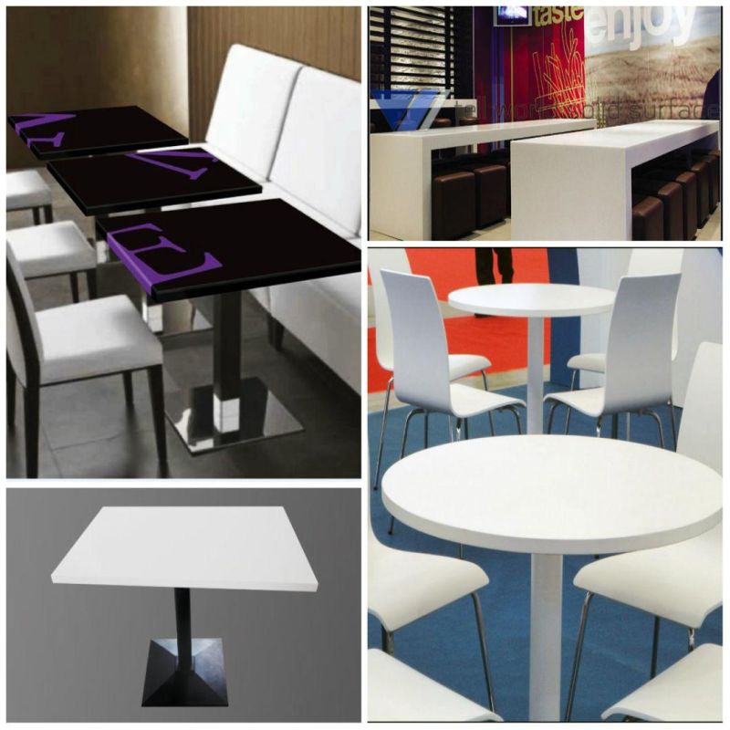 High Quality Corian Marble Cafe Dining Table Sets