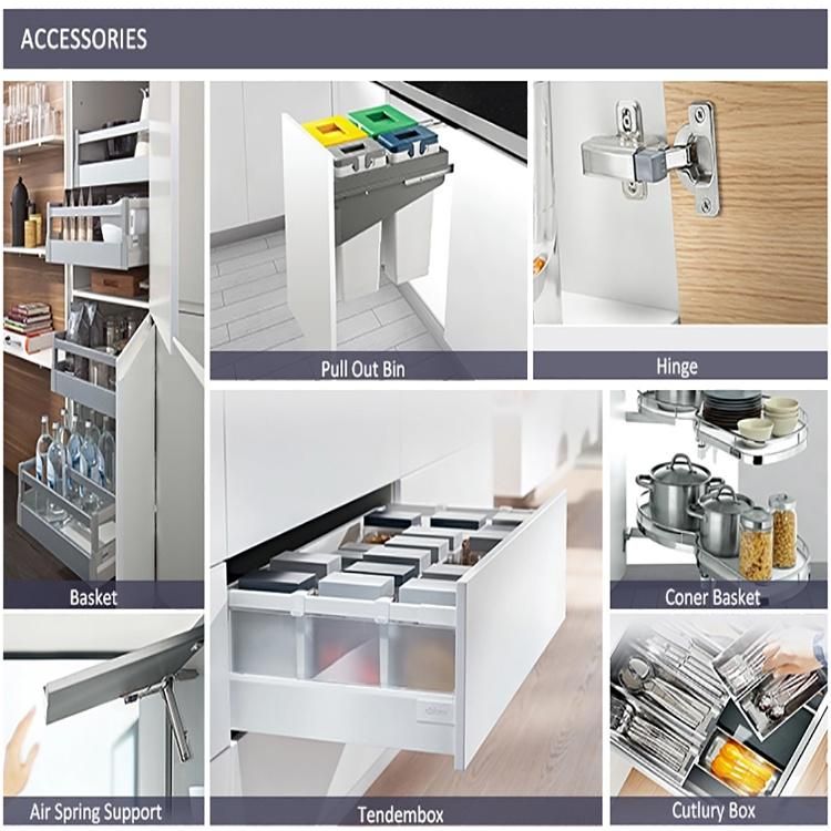 New Arrival China Direct Sale Classical Aluminum Drawers Storage Furniture Kitchen Cabinets for Modern Kitchen