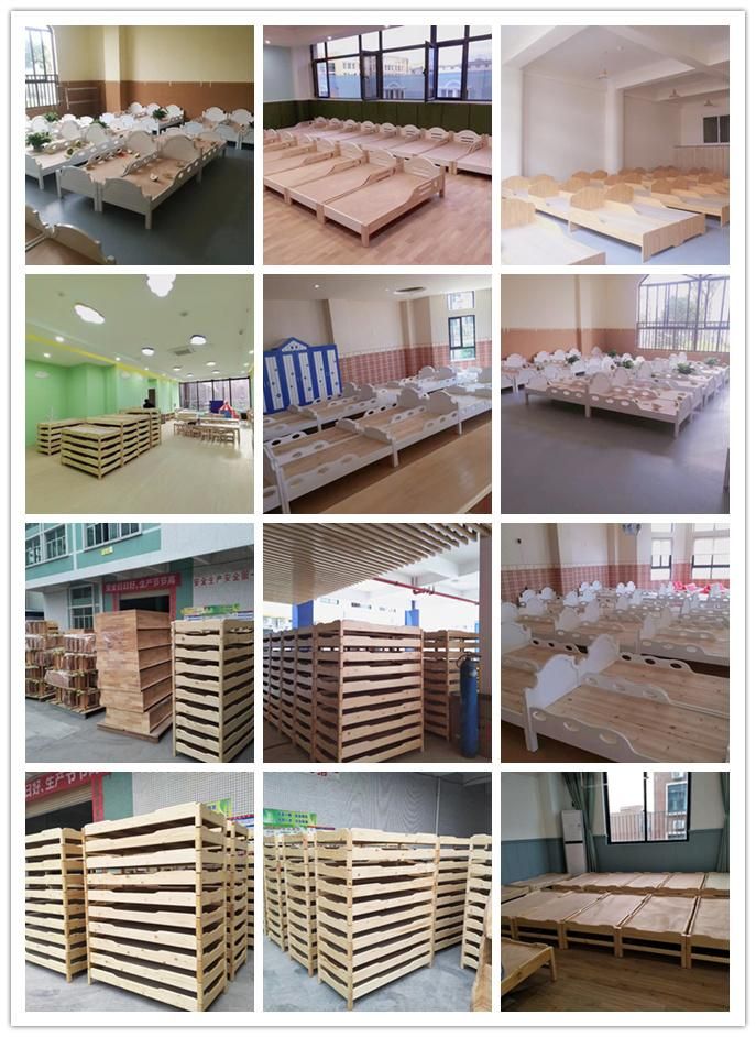 New Design Beech Wood Kids, Children School Bed for for Kindergarten and Preschool and Nursery School, Children Care Center, Day Care Center