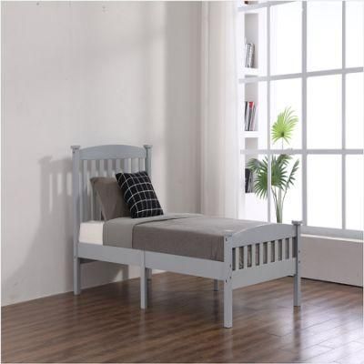 Modern Solid Wood Painted Single/Twin Bed China Wholesale Bedroom Furniture