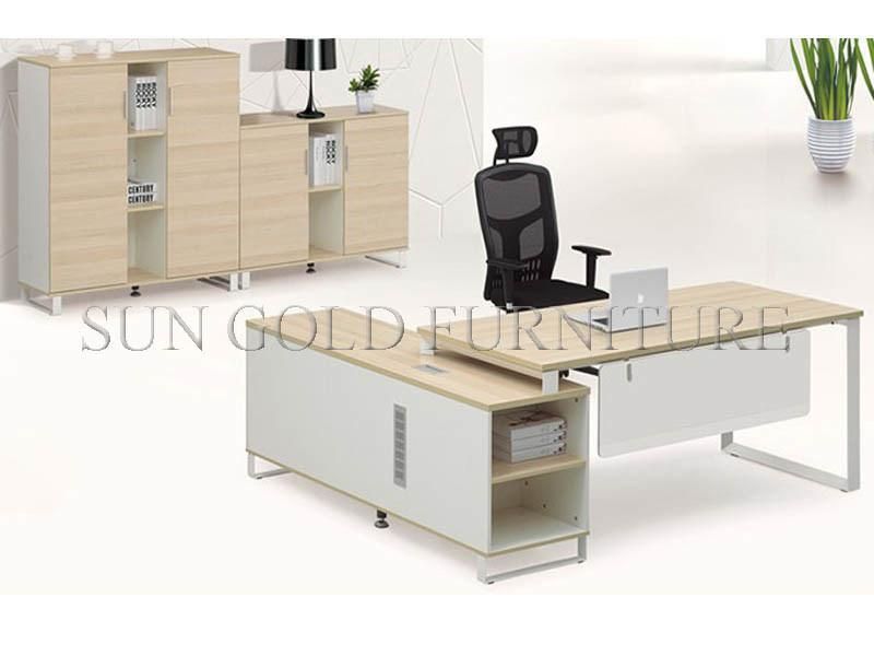 (SZ-OD027) Office Furniture Table Wooden L Shape Manager Office Desk