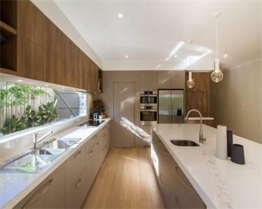 Contemporary Simple Style Large Storage Modular Laminate Kitchen Cabinet