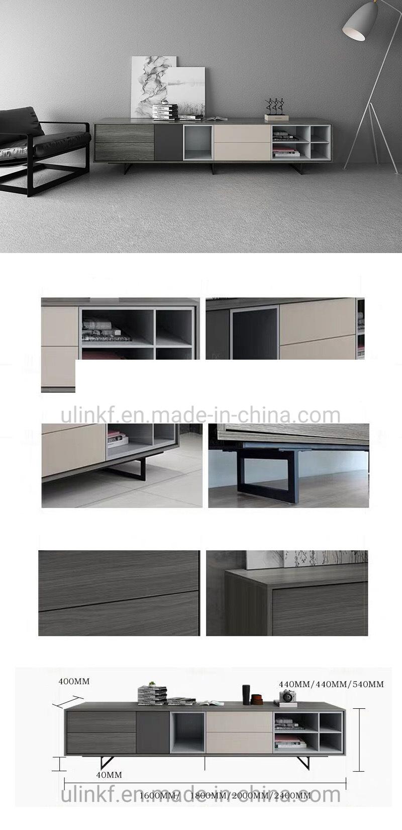 Modern General Use Hotel Home Sofa Side Coffee Table Wooden Living Room Furniture TV Stand (UL-9BE305)