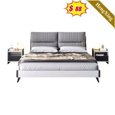 Modern Wooden Furniture Bedroom Set Metal Single Double King Size Beds