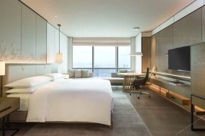 Chinese Customized Modern Luxury 5 Stars Hotel Bedroom Set Wood Furniture