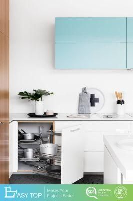 Popular Design Home Furniture High Glossy PVC Door Panel Finish Kitchen Cabinet Door