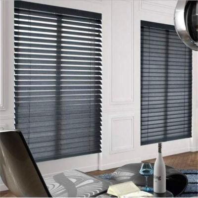 Luxury Blinds Custom-Made Variable Light Control Horizontal Wood Blinds