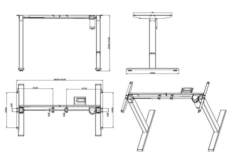 Cheap Adjustable Height Desk