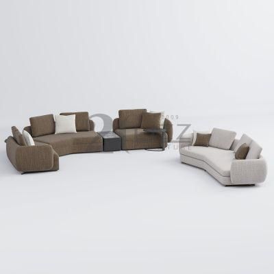 Newly Nordic Design Solid Wood Furniture Set Modern L Shape Lounge Couch Leisure Corner Sofa Set