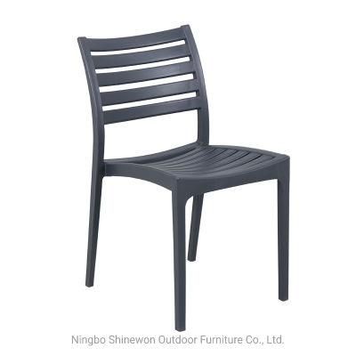 Wholesale Outdoor Furniture Modern Style Garden Furniture Joplin Plastic Chair Eco-Friendly PP Armless Dining Chair