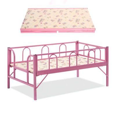 Design Frame Single Foldable Folding Fold Child Kids Bedroom Bed Furniture