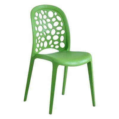 Modern Fashion Plastic Adult High Back Leisure Restaurant Plastic Dining Chair