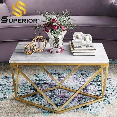 Modern Marble Top Nordic Coffee Table For Living Room