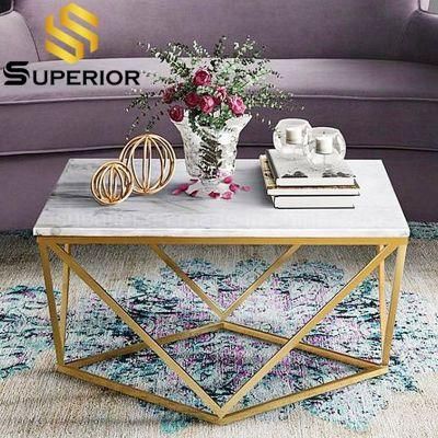 Modern Marble Top Nordic Coffee Table For Living Room