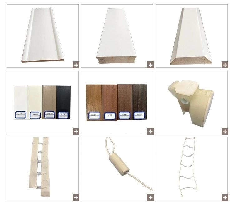 1.5′′ Paulownia/PVC Venetian Blinds for Villa& Office&Home Decoration