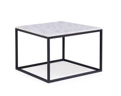 2021 Newest Modern Simple Style Black Glass Marble Top Tea Center Coffee Table