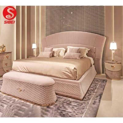 Hot Sale Modern Simple Design Light Luxury Bedroom Bed with Complete Set