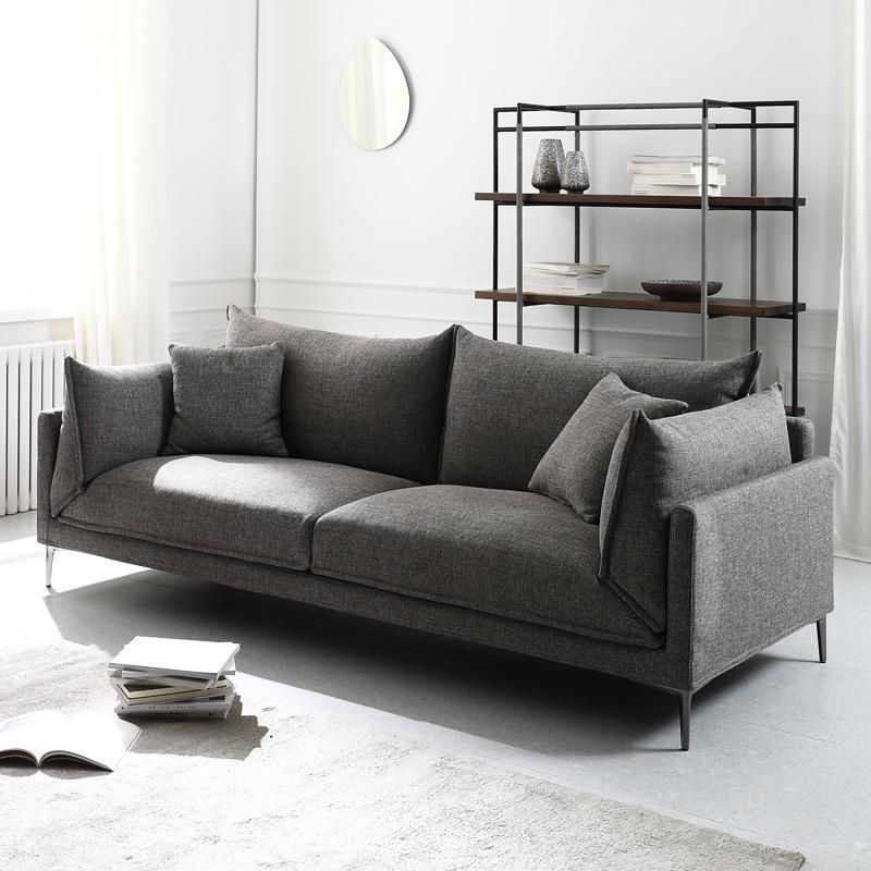 Italian Design 3 Seater Simplified Minimalism Leisure Sofa Couch