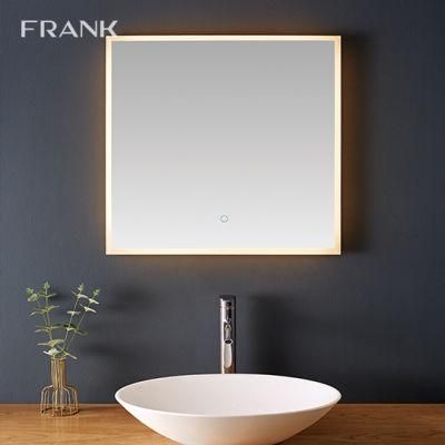 Luxury Rectangular Home Smart LED Lighting Bathroom Mirror