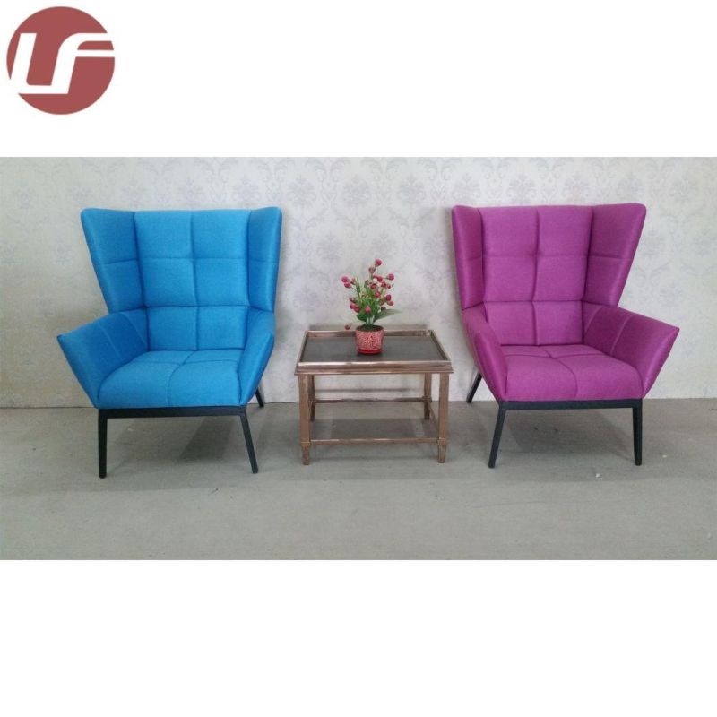 Fashionable Modern High Back Hotel Lobby Leisure Single Sofa