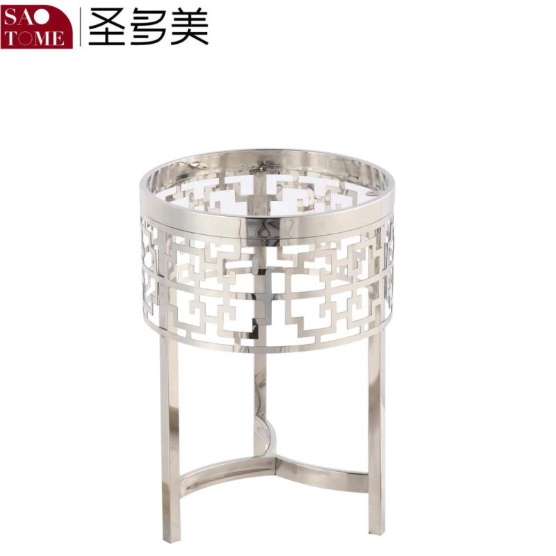 Modern Living Room Outdoor Furniture Three Specifications Glass Face Flower Rack