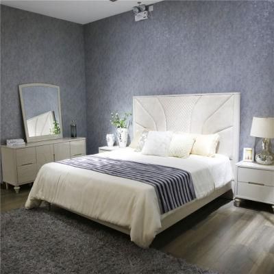 Custom-Made Luxury Modern Painting Hotel Furniture for Bedroom Set with Double Bed