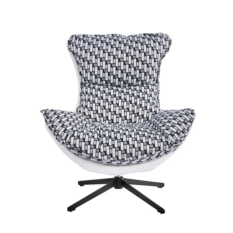 Contemporary Living Room Snail Chair Leisure Swivel PU Leather Fabric Egg Shell Chair100 - 299