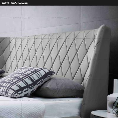 High Quality Home Furniture China Modern Luxury Fabric King Size Wall Bed for Bedroom
