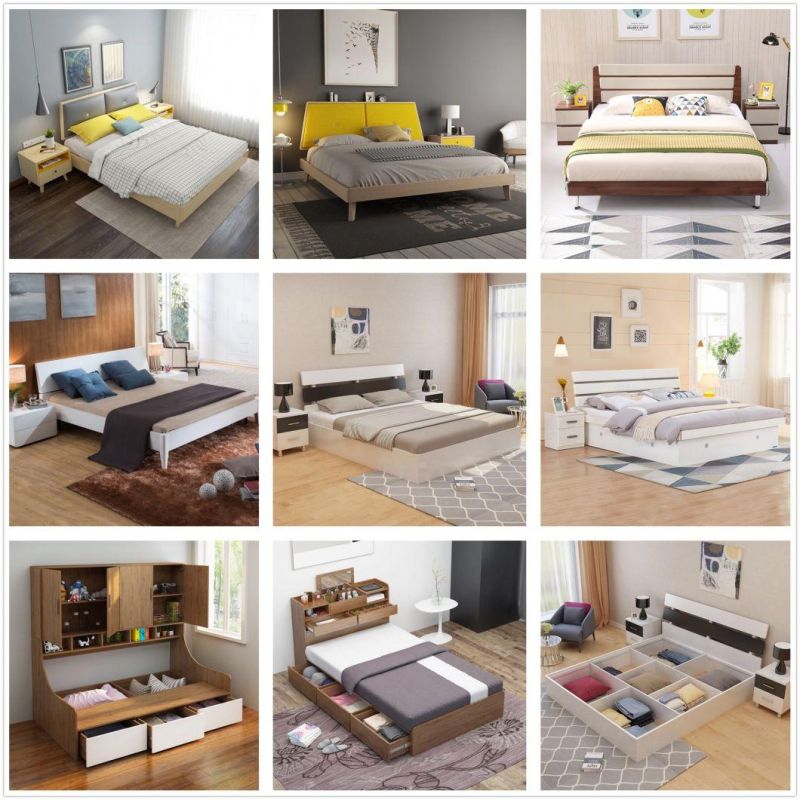 Wood Furnitures House Bedroom Sets Furniture Modern Wooden Suite Storage Beds