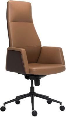 High Back Leather Rolling Swivel Office Chair