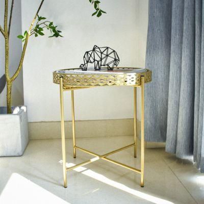Hotel Luxury Modern Folded Customized Tables Round Metal Table Dining Living Room Home Furniture