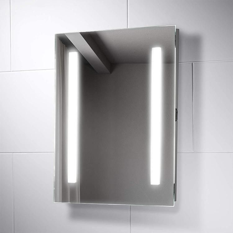 China Factory 500*700mm Bathroom Wall Hang Mirror Touch Control LED Lighted Mirror with Demister Pad