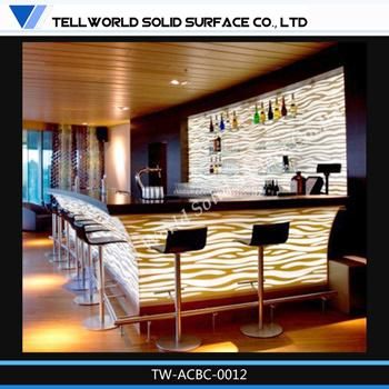 Acrylic LED Bar Counter Bar Stool for Nightclub