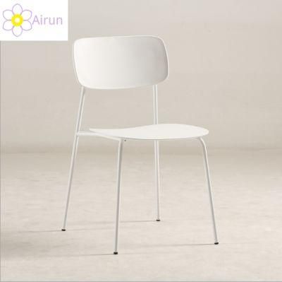 Nordic Plastic Stackable Chair for Dining Room Living Room Restaurant Cafe Shop