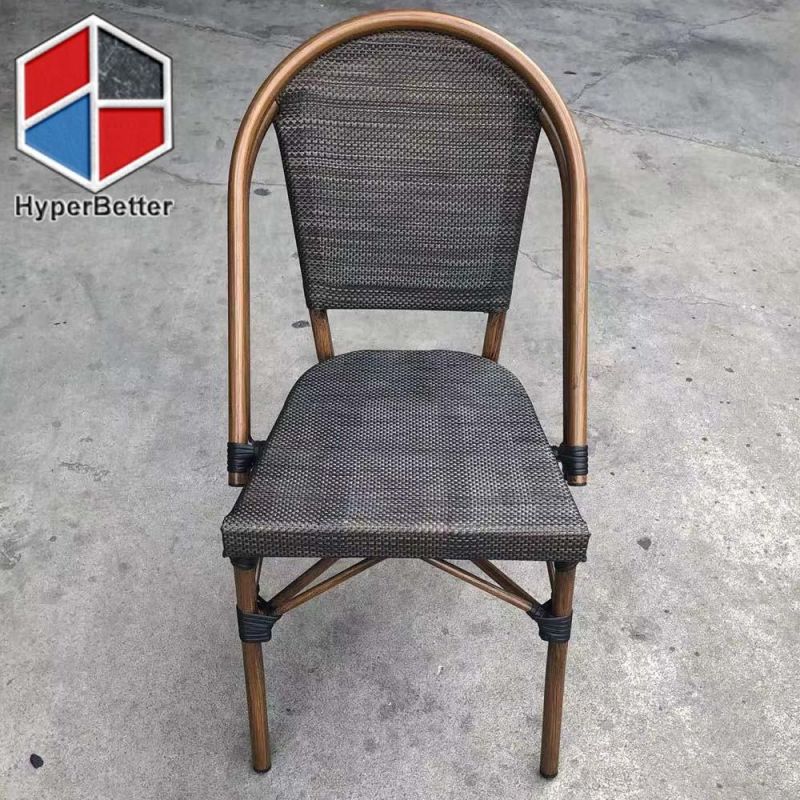 Aluminum Frame Rattan Bar Stools