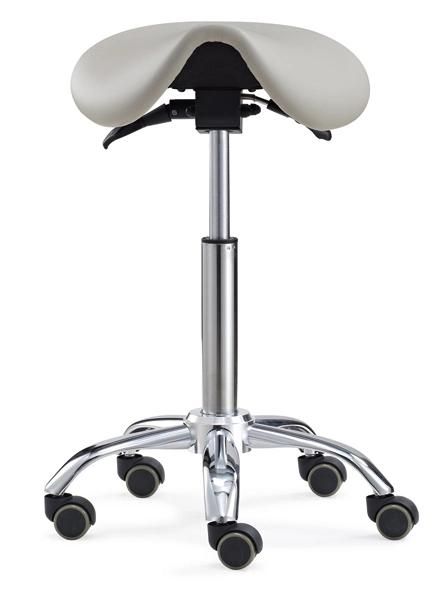 Ergonomic Saddle Stool Rolling Adjustable Height Clinic Medical Chair