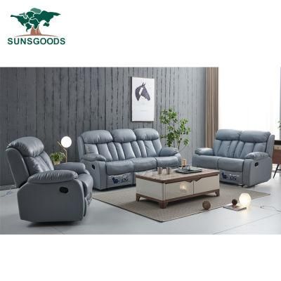 Wholesale Italian Modern Sectional Living Room Furniture Leather Pure Wood Frame Sofa