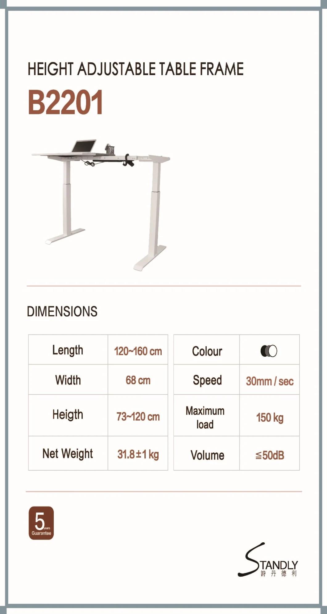 Smart Electric Lift Table Standing Computer Desk Home Desk Mobile Desk Bedroom Learning Desk Office Desk Height Adjustable Table with Single Motor