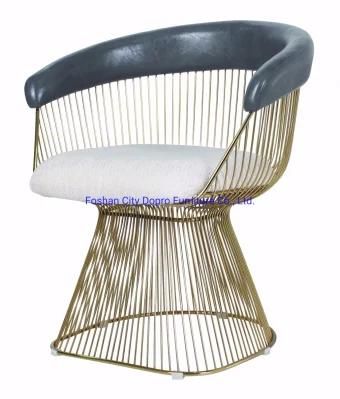 Modern High Quality Fashion Popular Nordic Style Stainless Steel Leisure Chair