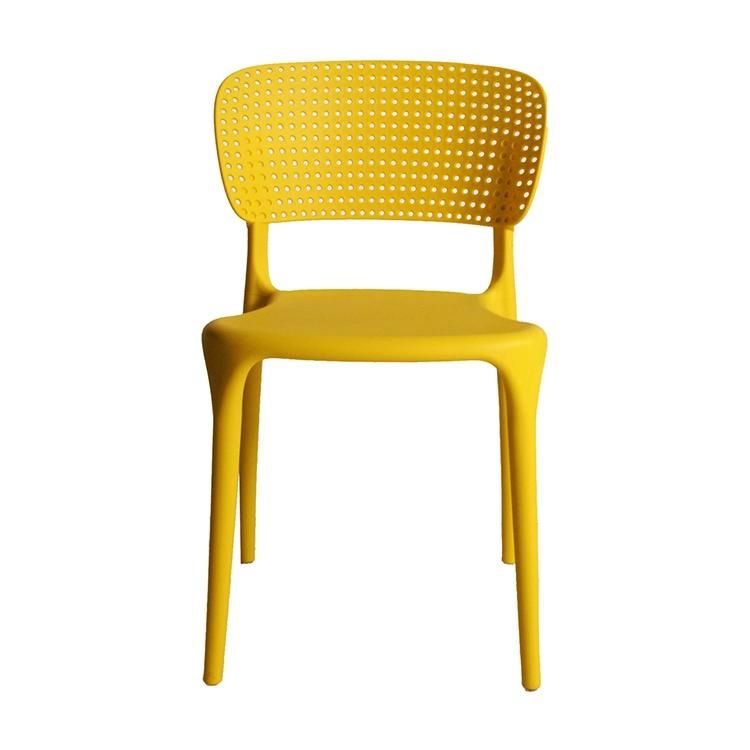 Dining Chair Plastic Chair Scandinavian Home Furniture Furniture Style Colorful Stackable Plastic Full PP Fabric Simple Modern