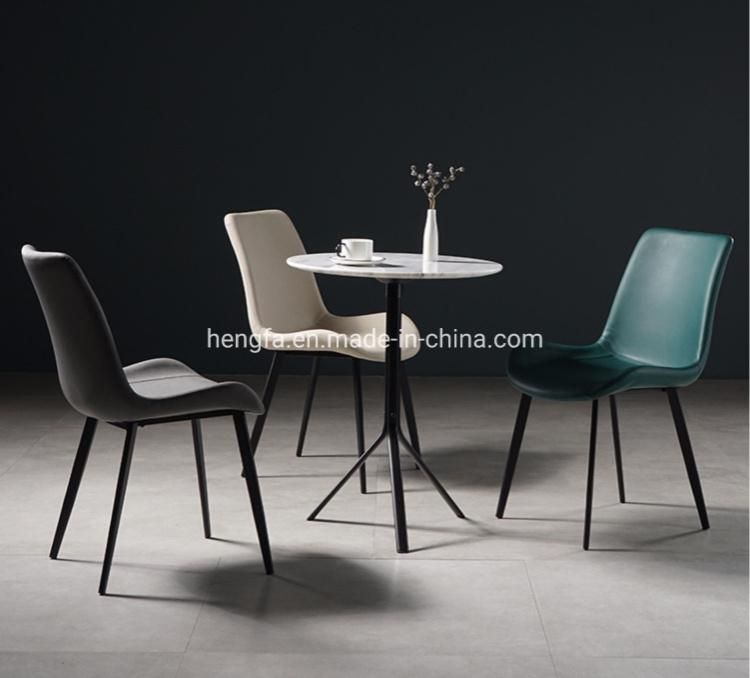 Home Furniture Carbon Steel Legs Stable Dining Chairs