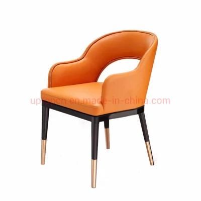 (SP-EC207) Modern Restaurant Oval Back Synthetic Leather Dining Chair