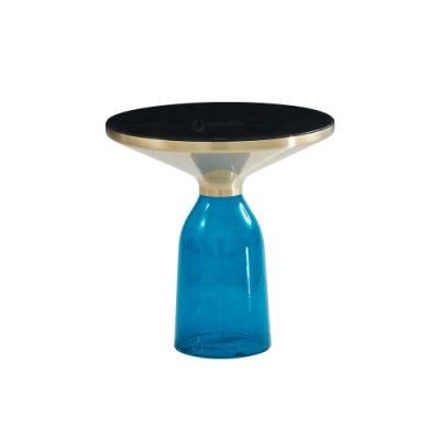 Modern Nordic Style Glass Base Colofur Bell Side Table
