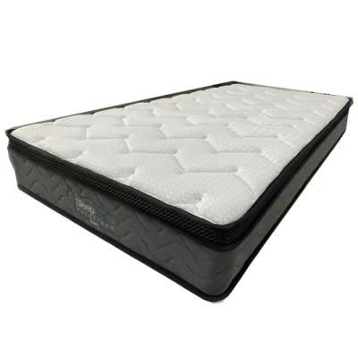 High Gram Luxury Cotton Fabric Memory Foam Mattress Modern Hotel Bed King Size Roll Spring Unit Bonnel Coil Mattresses Eb15-22