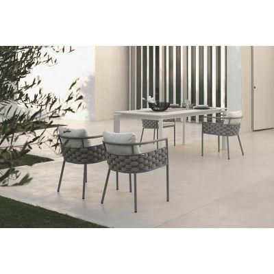 Hot Sale Modern Hotel Furniture Outdoor furniture Patio Dining Table Set Rattan Garden Set Living Room Dining Chair