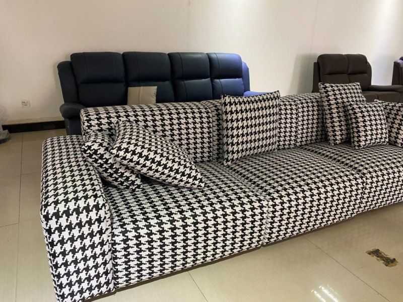 Factory Wholesale Cheap Price Upholstery Fabric Sofa Set Light Luxury Sofa